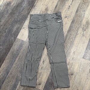 Maurices Monochrome Checkered Fabric Cropped Pants
